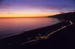 sunset on the beach